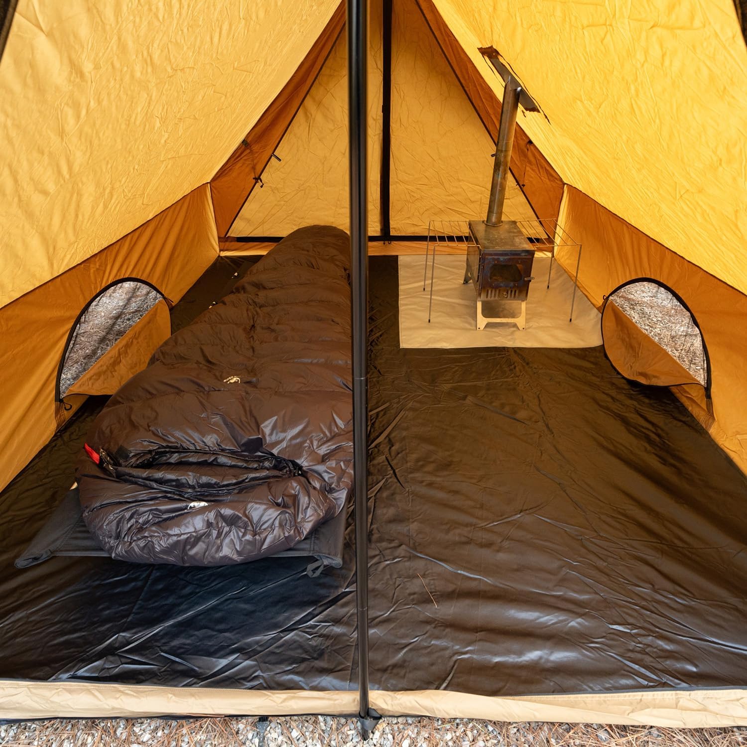 hot tent camping