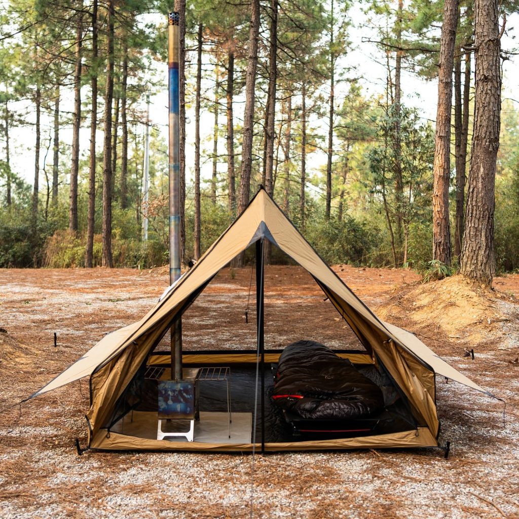 hot tent camping