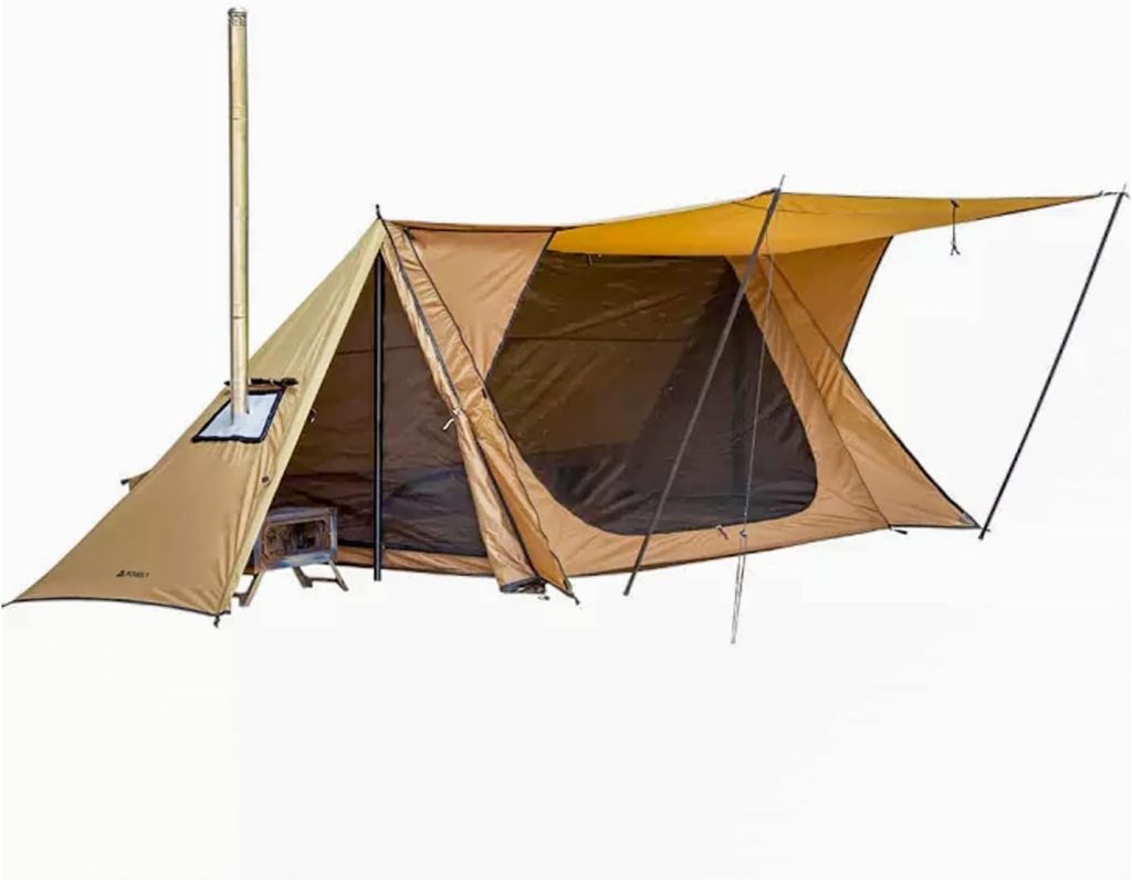 hot tent camping