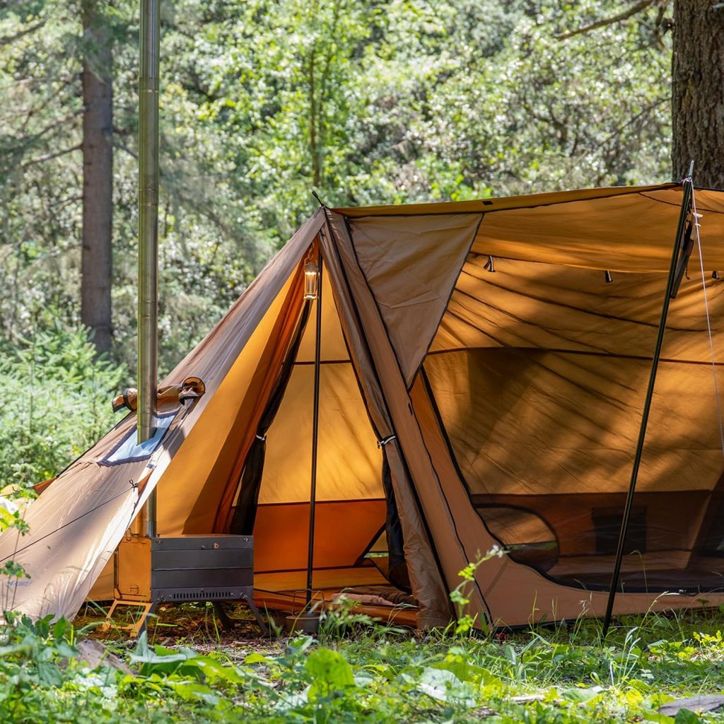 hot tent camping