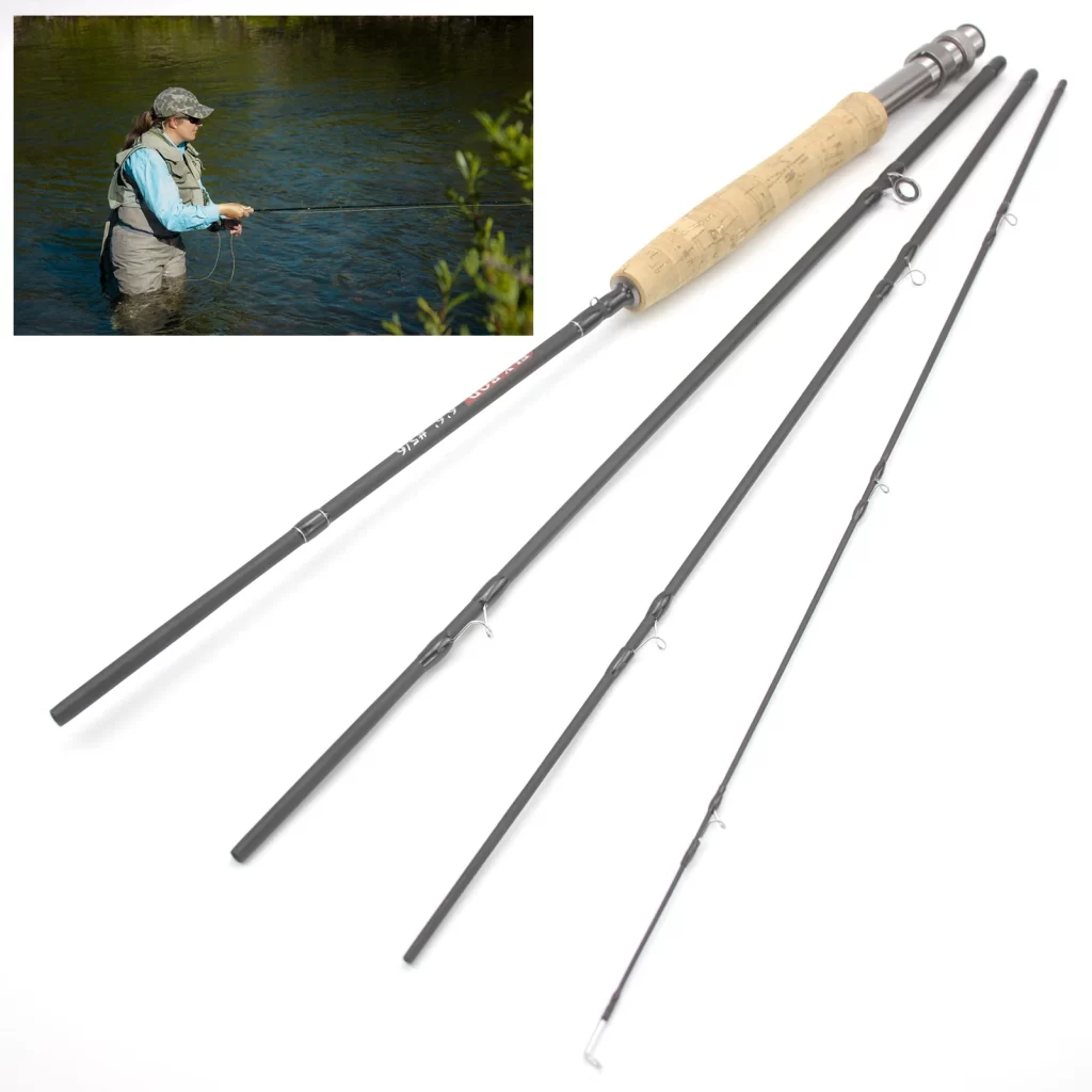 	
fly fishing rod