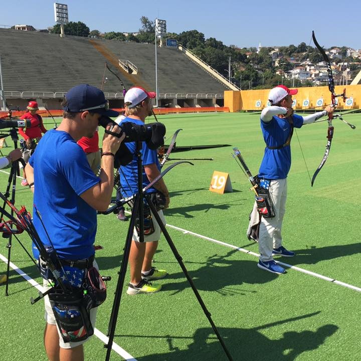 	
how far is olympic archery