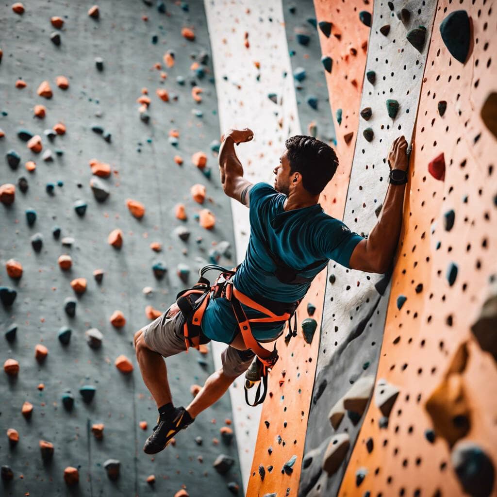 what muscles does indoor rock climbing work