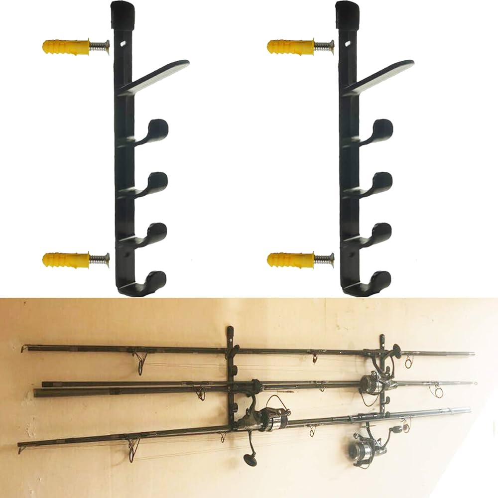 storing fishing rods in garage