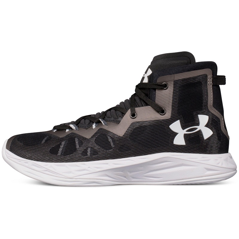 UA black basketball shoes