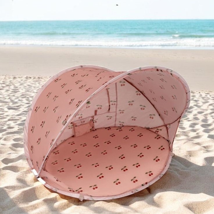 how to fold a pop up beach tent