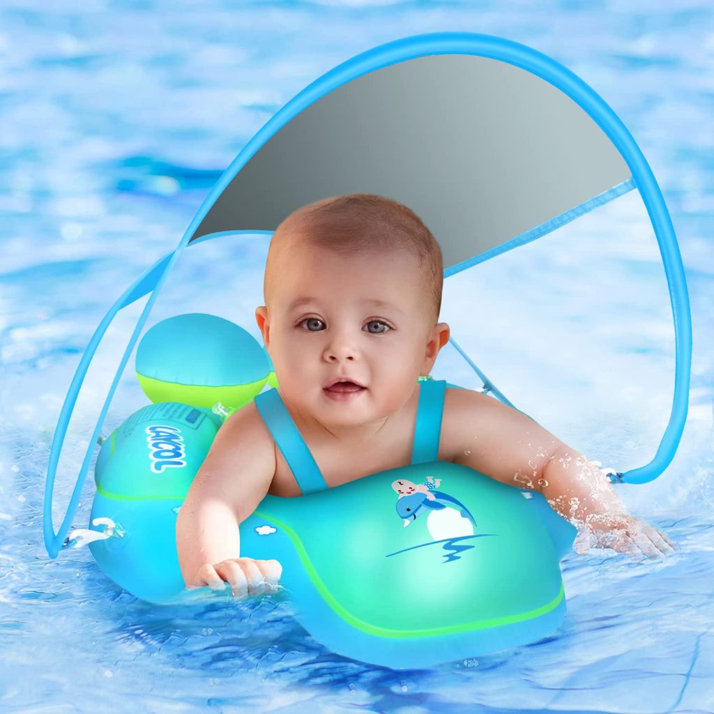 swimming or floating
