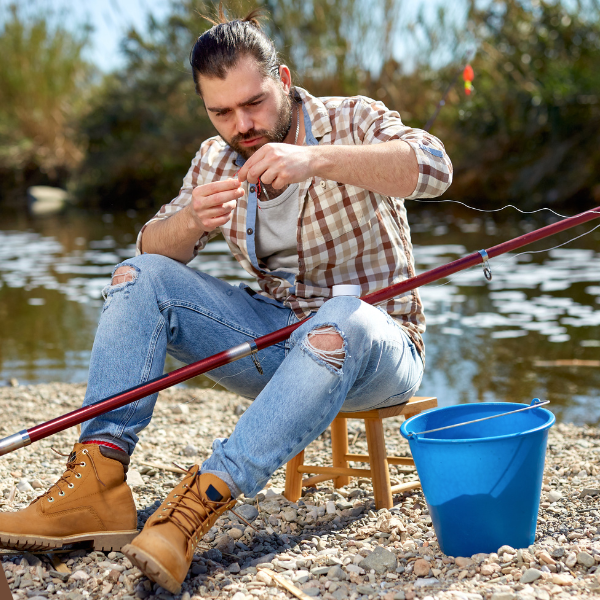 rig a fishing rod