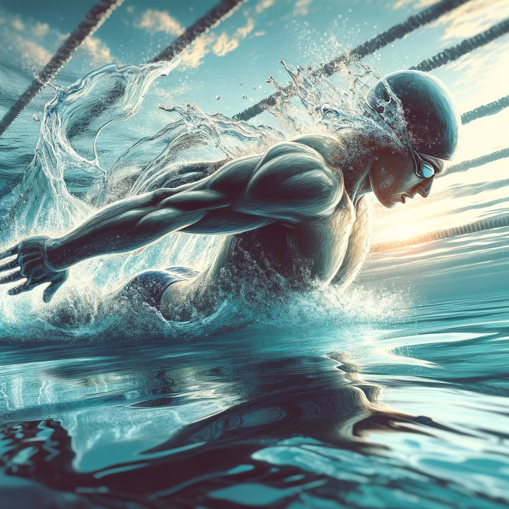 breast stroke swimming