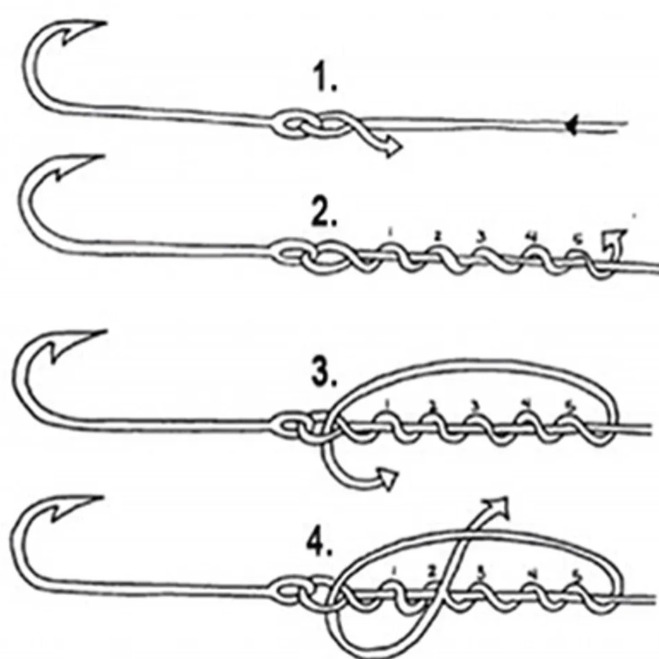 how to put hook on fishing rod