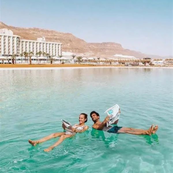 swimming in the ocean