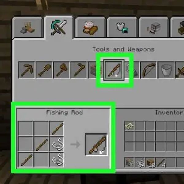 fishing rod in minecraft