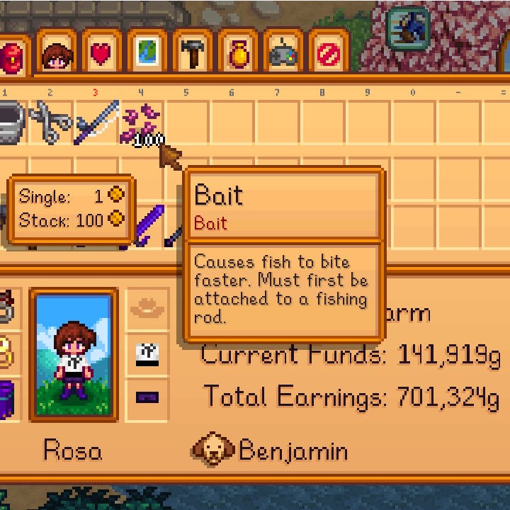 put bait on fishing rod stardew valley
