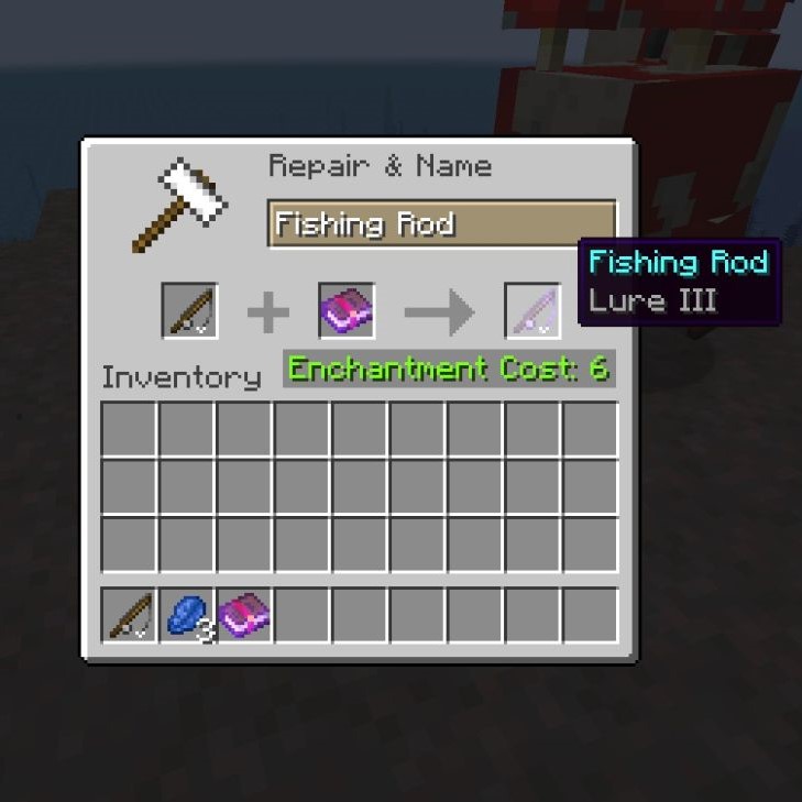craft a fishing rod in minecraft