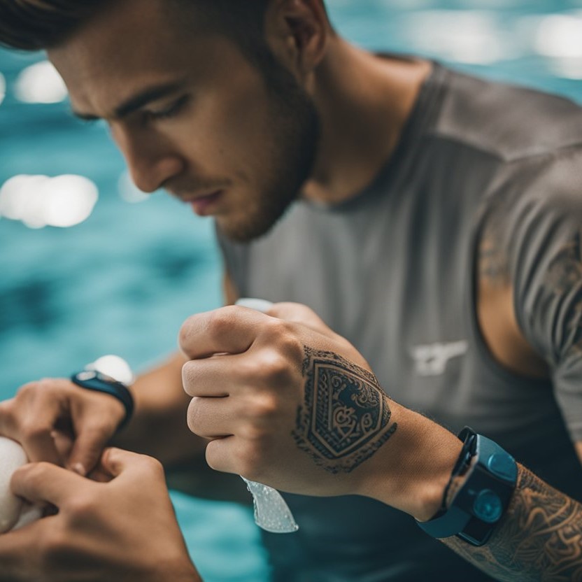 swimming after getting a tattoo