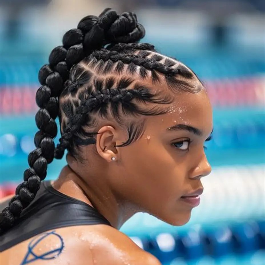swimming hairstyles