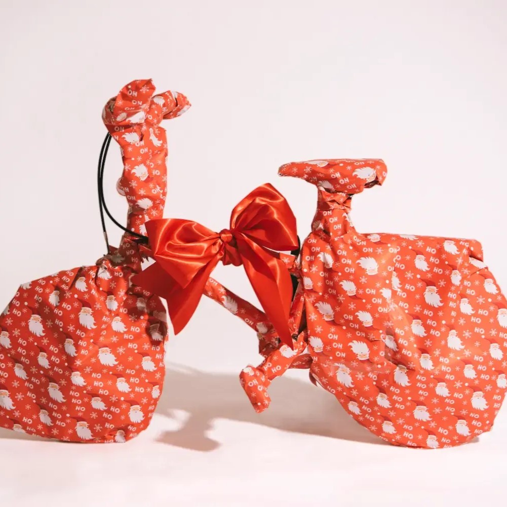 how to wrap a bike for christmas
