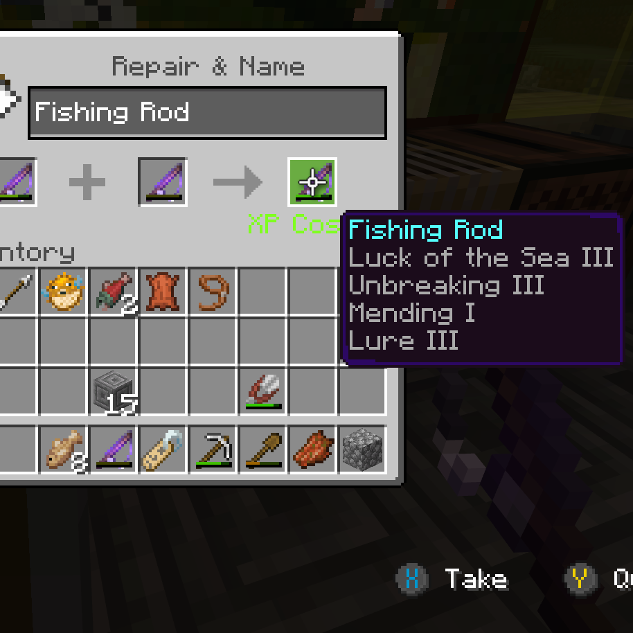 fishing rod minecraft