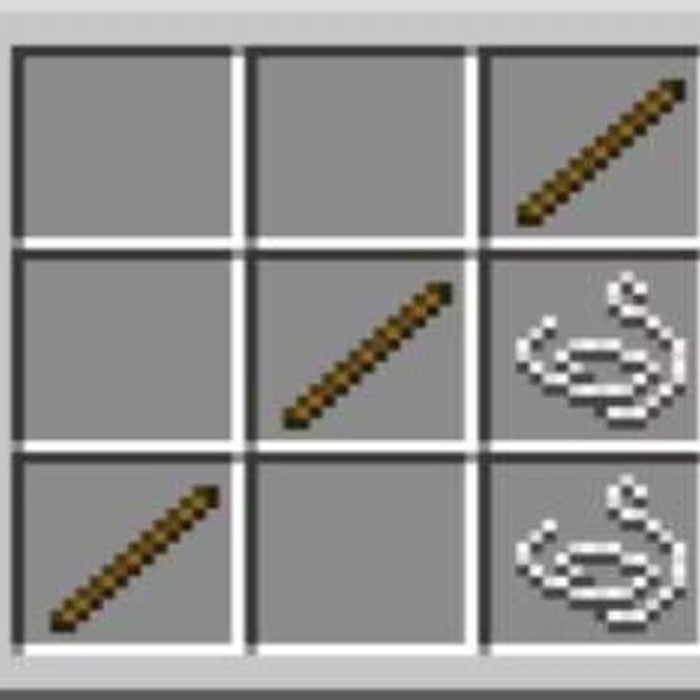 how to make fishing rod in minecraft