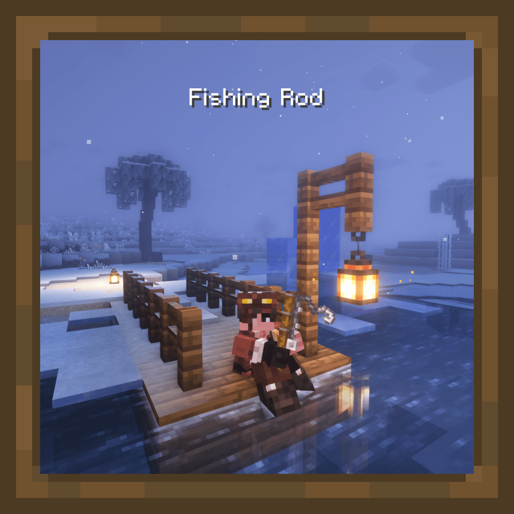 how to make fishing rod in minecraft