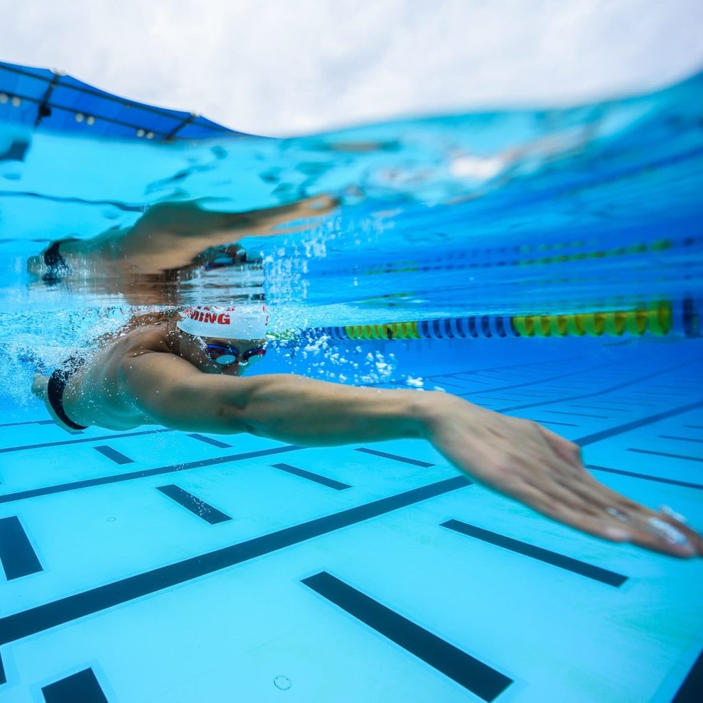 how many yards in a mile swimming