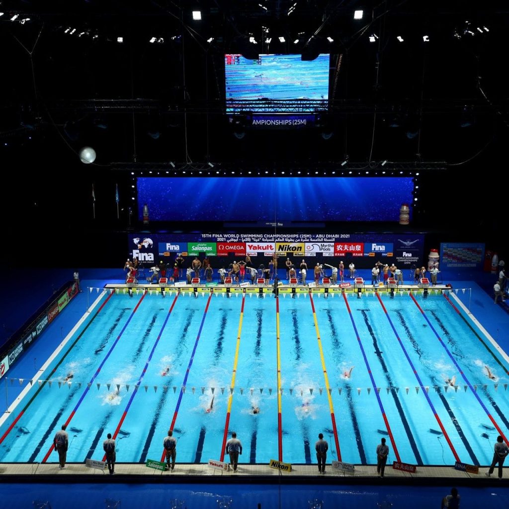 how many yards in a mile swimming