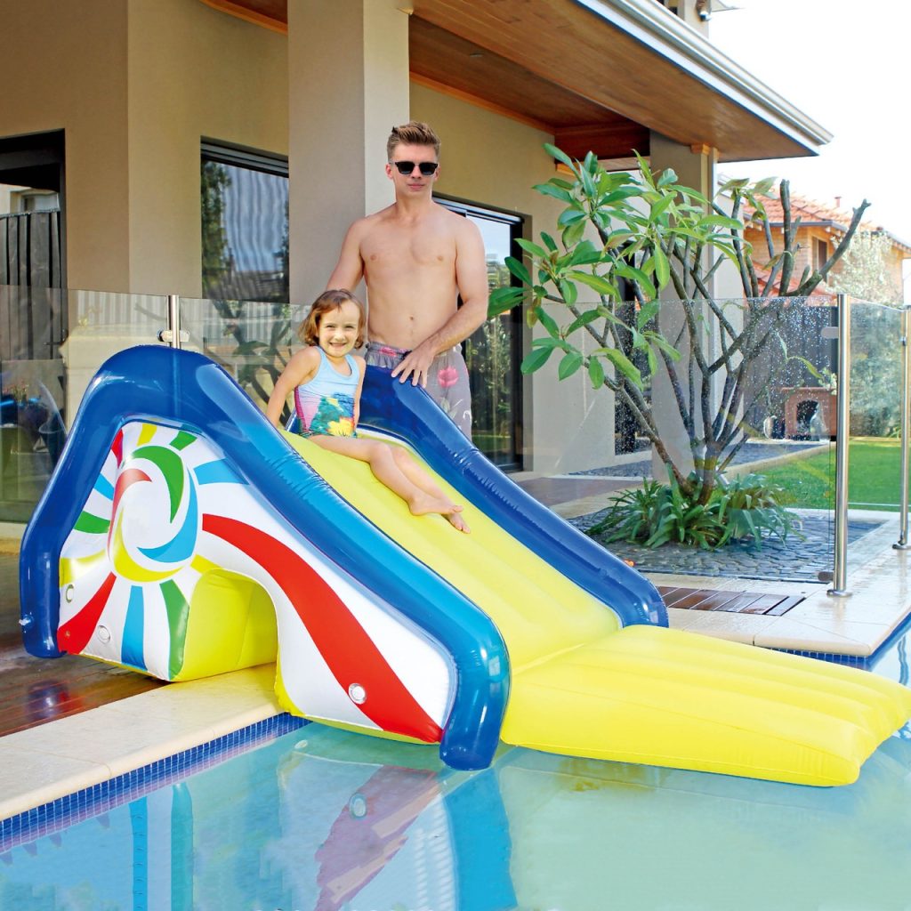 swimming pool slide