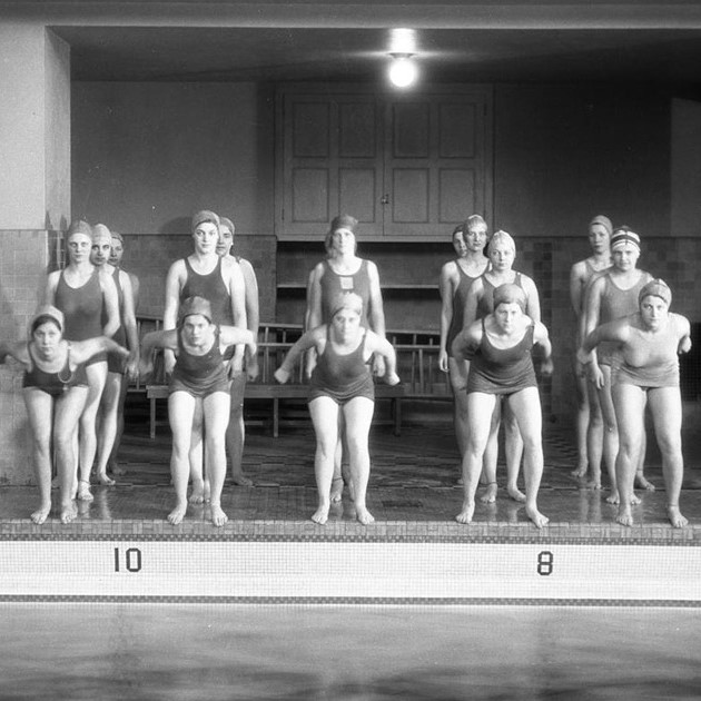 history of swimming