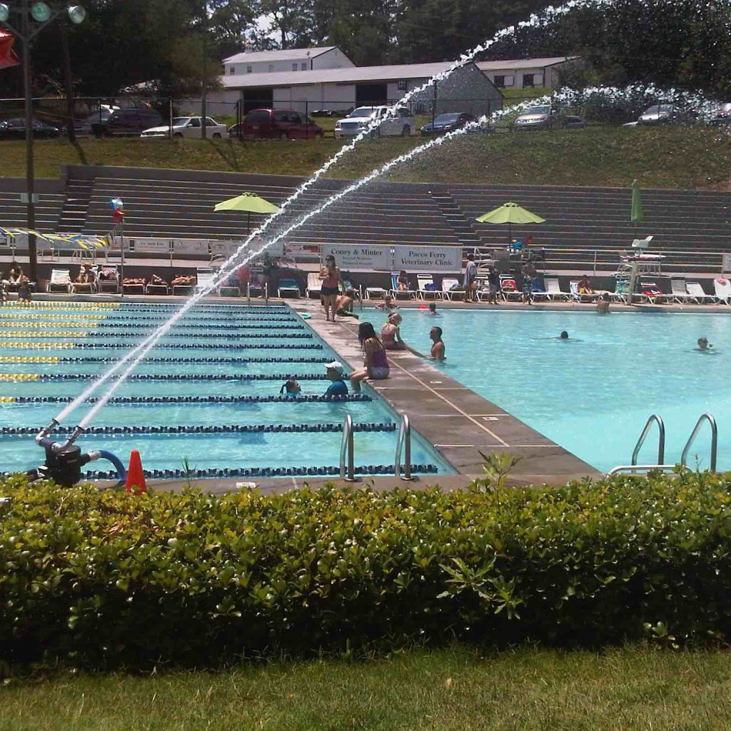 aerated water swimming