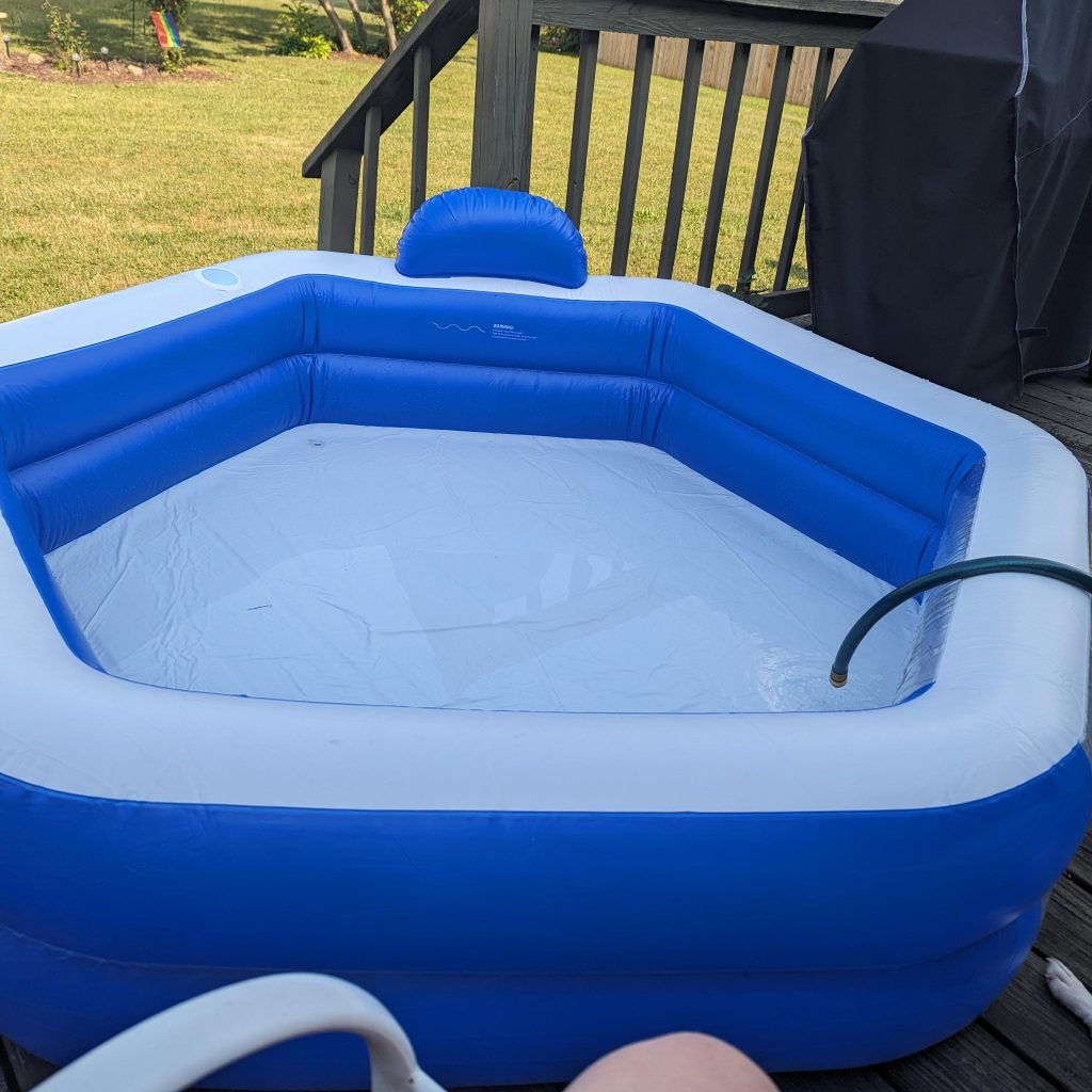 blow up swimming pool