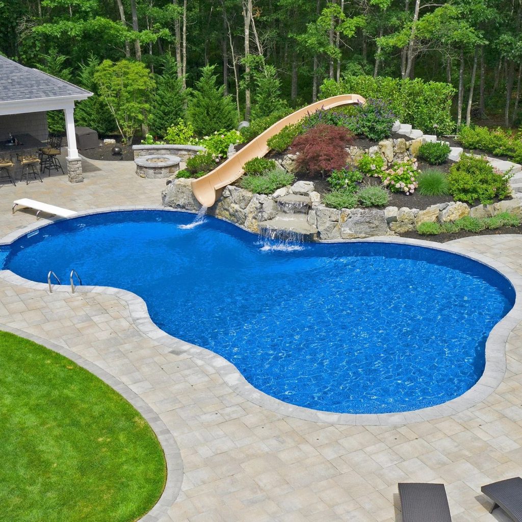 in ground swimming pool