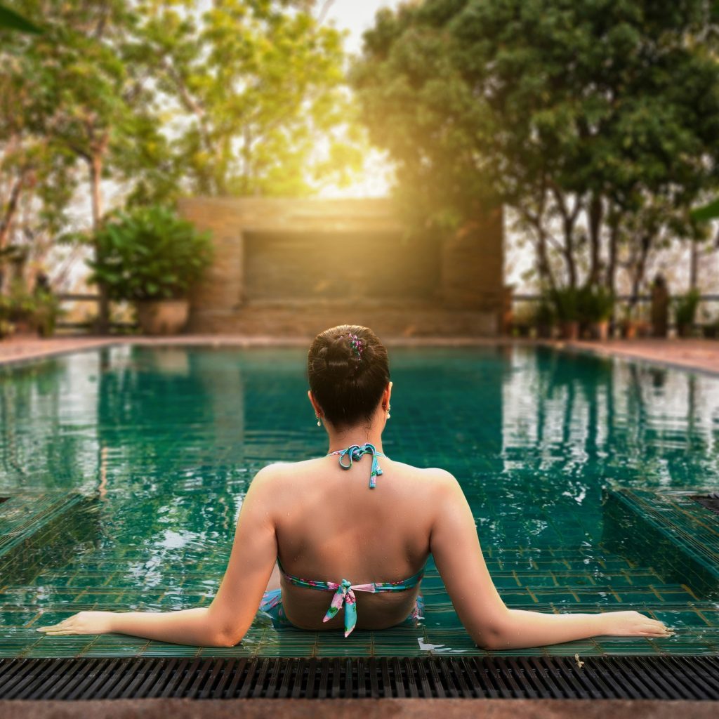 in ground swimming pool