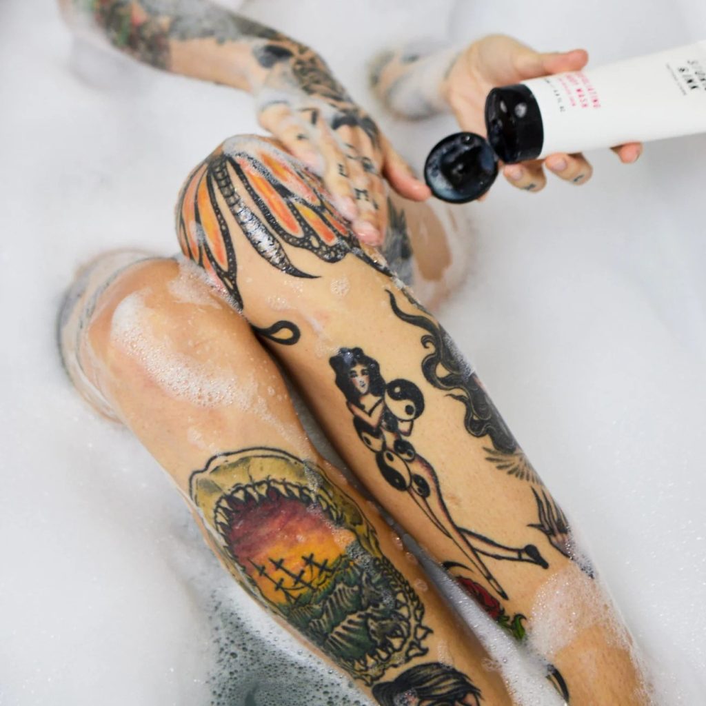 swimming with tattoo after one week