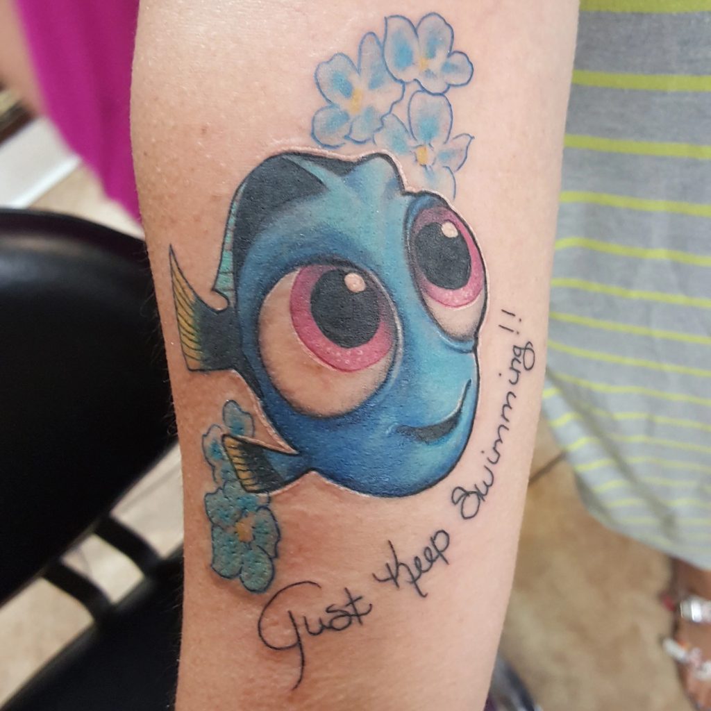 just keep swimming tattoo