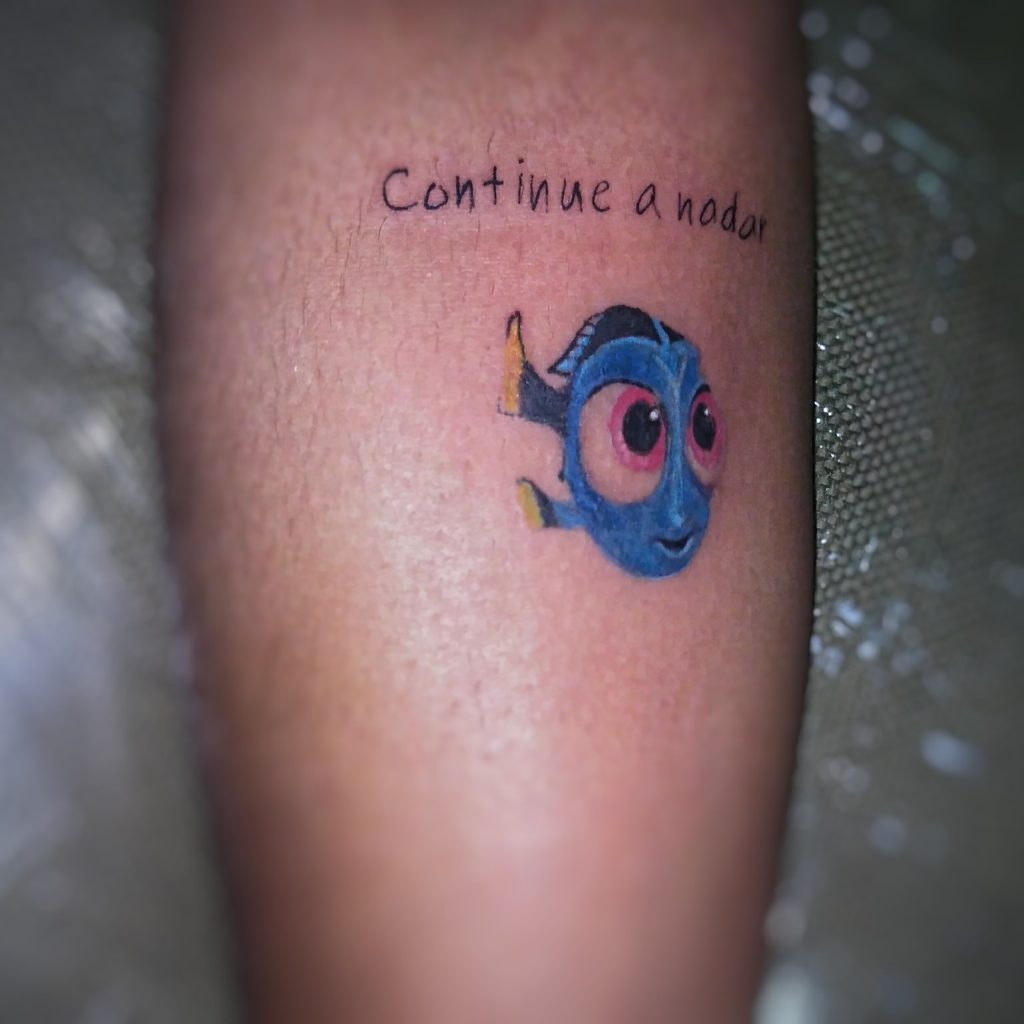 just keep swimming tattoo