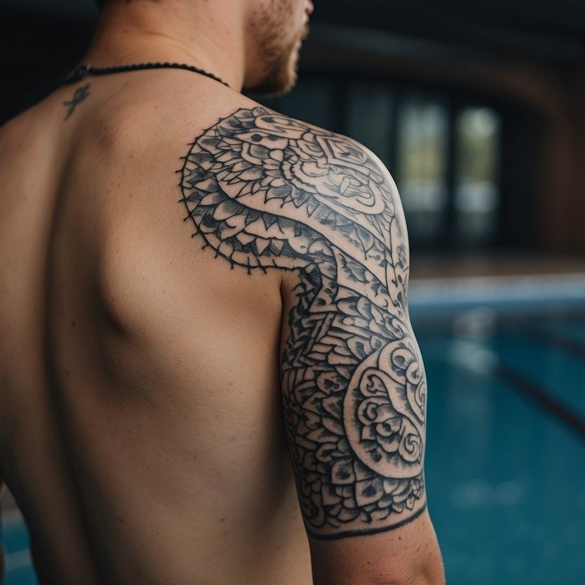 swimming after a tattoo