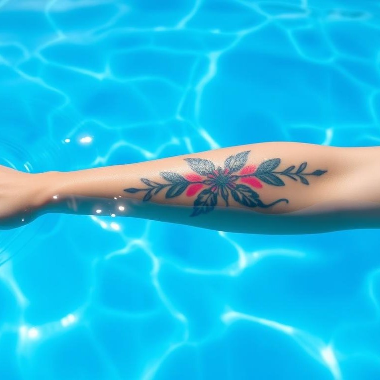 swimming after a tattoo